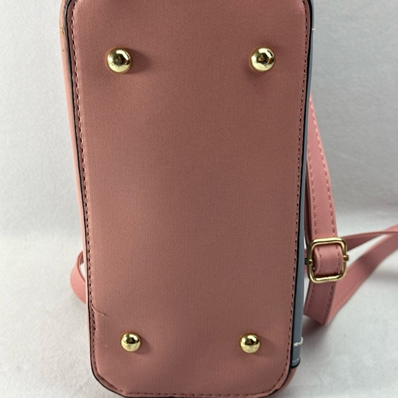 ZZMY Women's Handbag Crossbody Adjustable Strap Blue and Pink Purse - Picture 7 of 11